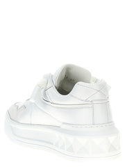 Valentino Garavani White Lamb Leather Low Top Sneakers - EU46/US13