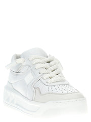 Valentino Garavani White Lamb Leather Low Top Sneakers - EU46/US13