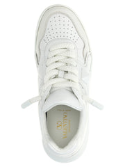 Valentino Garavani White Lamb Leather Low Top Sneakers - EU46/US13