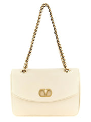Valentino Garavani Weiße Lammleder Schultertasche