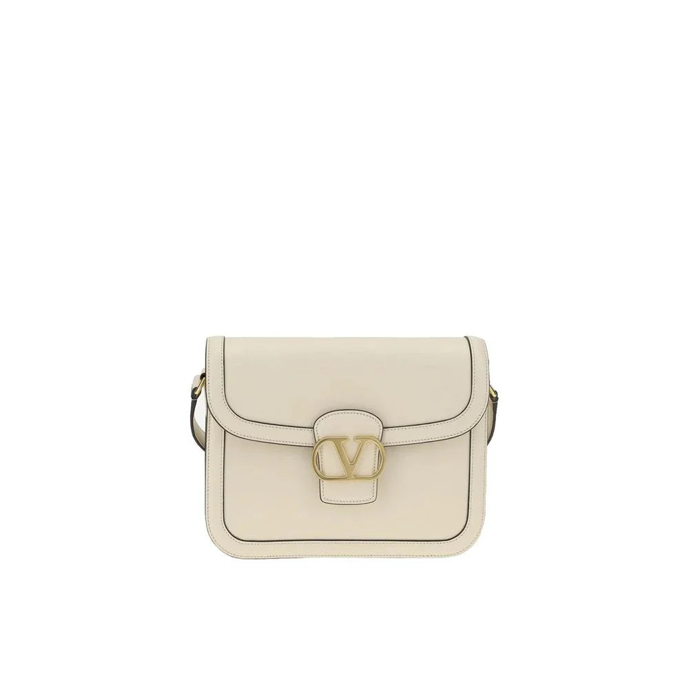 Valentino Garavani White Leather Shoulder Bag