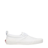 Valentino Garavani White Leather Slip-On Loafers - Flats