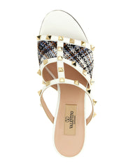 Valentino Garavani White Polyester Platform Sandals - EU41/US11