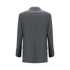 Valentino Gray Wool Oves Aries Jacket