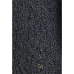 Valentino Gray Wool Oves Aries Sweatshirt - M