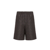 Valentino Logo Silk Shorts - Short Trousers