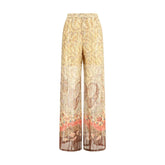 Valentino Multicolor Silk Casual Pants - IT46|XL