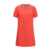 Valentino Multicolor Wool Oves Aries Casual Dress - IT46|XL
