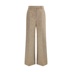 Valentino Palazzo Trousers in Bottonato Natté - IT42 | L - Trousers