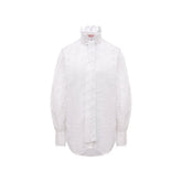 Valentino White Cotton Blouse - 40