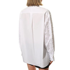 Valentino White Cotton Blouse - 40
