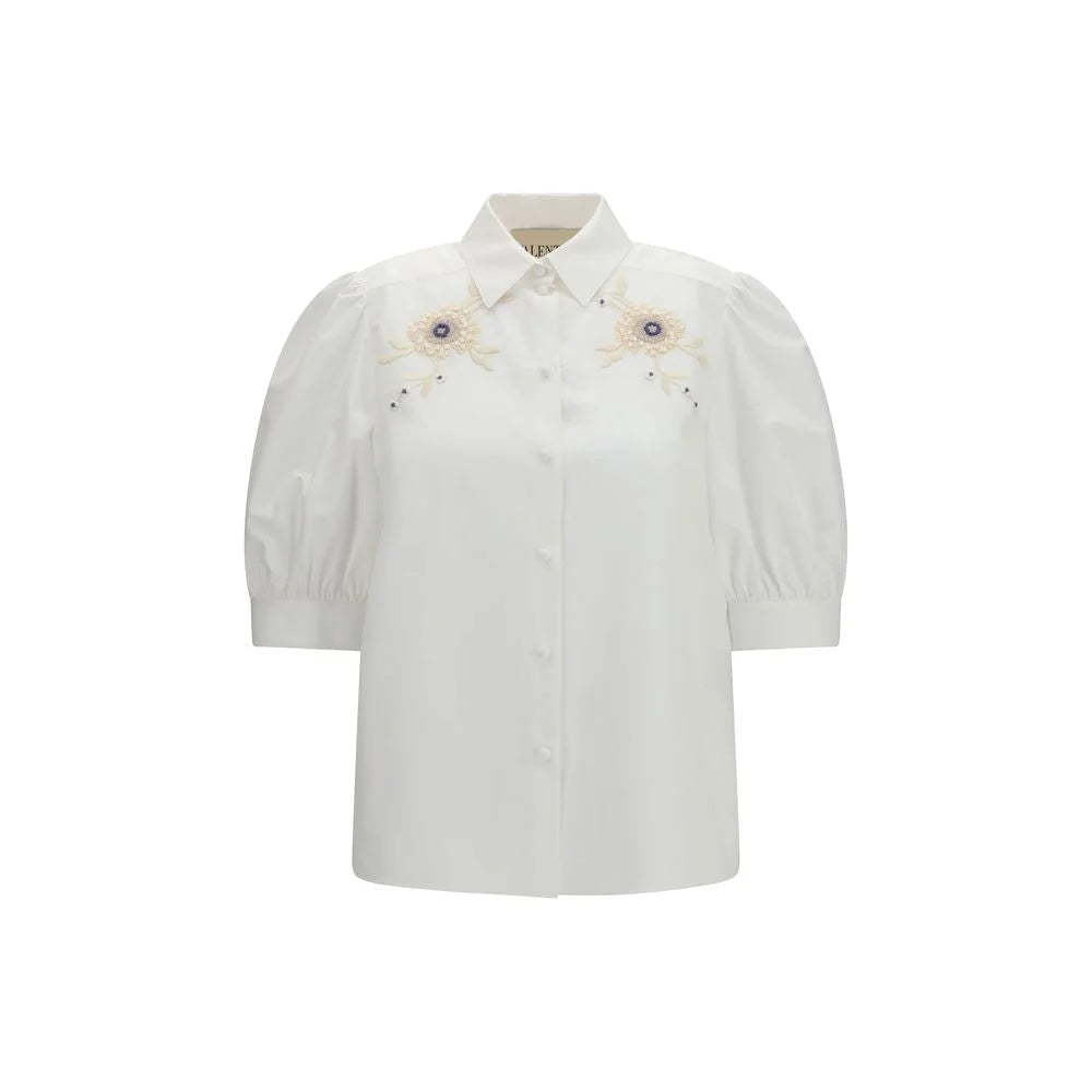 Valentino White Cotton Blouse - IT42 | L