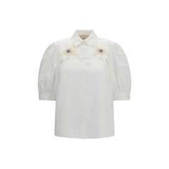 Valentino White Cotton Blouse - IT42 | L