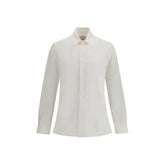 Valentino White Cotton Dress Shirt