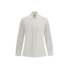 Valentino White Cotton Dress Shirt