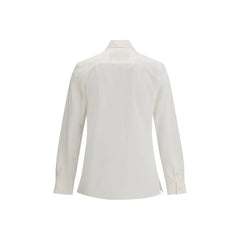 Valentino White Cotton Dress Shirt