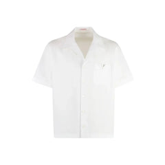 Valentino White Cotton Shortsleeve Shirt - IT50 | L