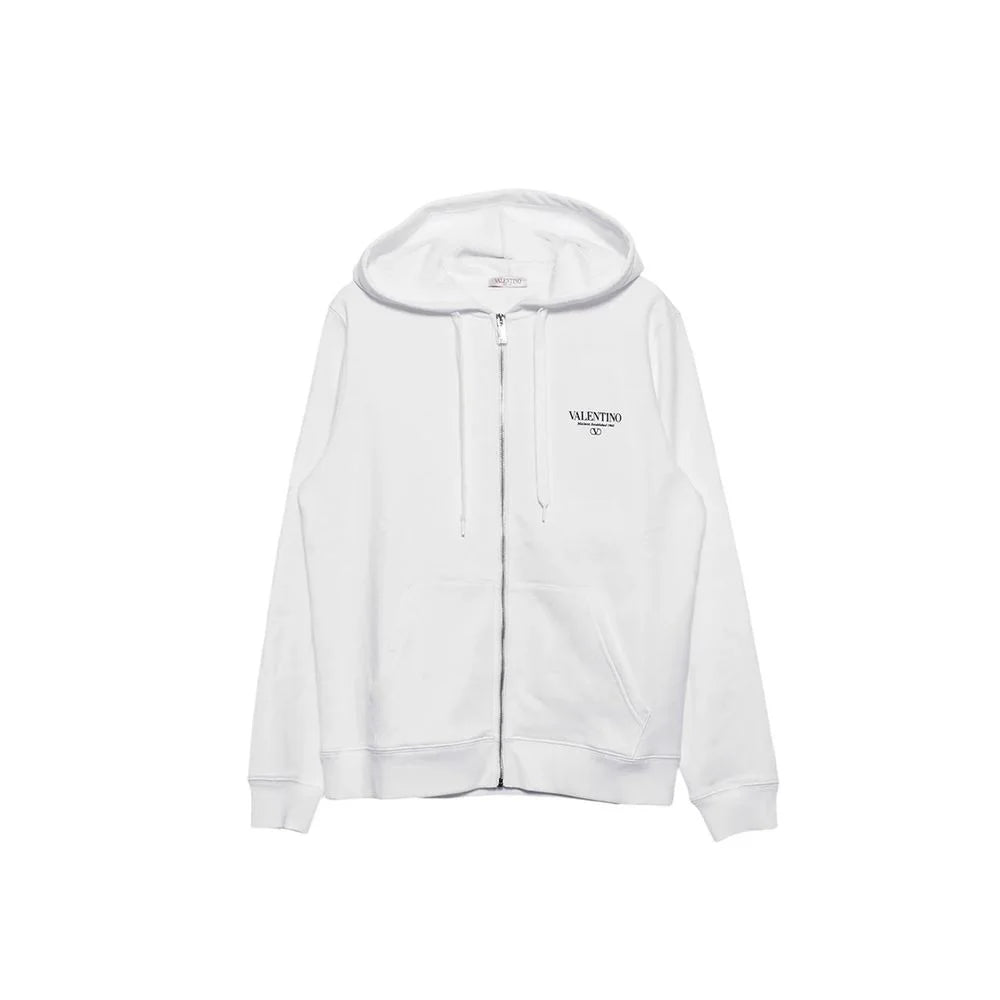 Valentino White Cotton Sweatshirt
