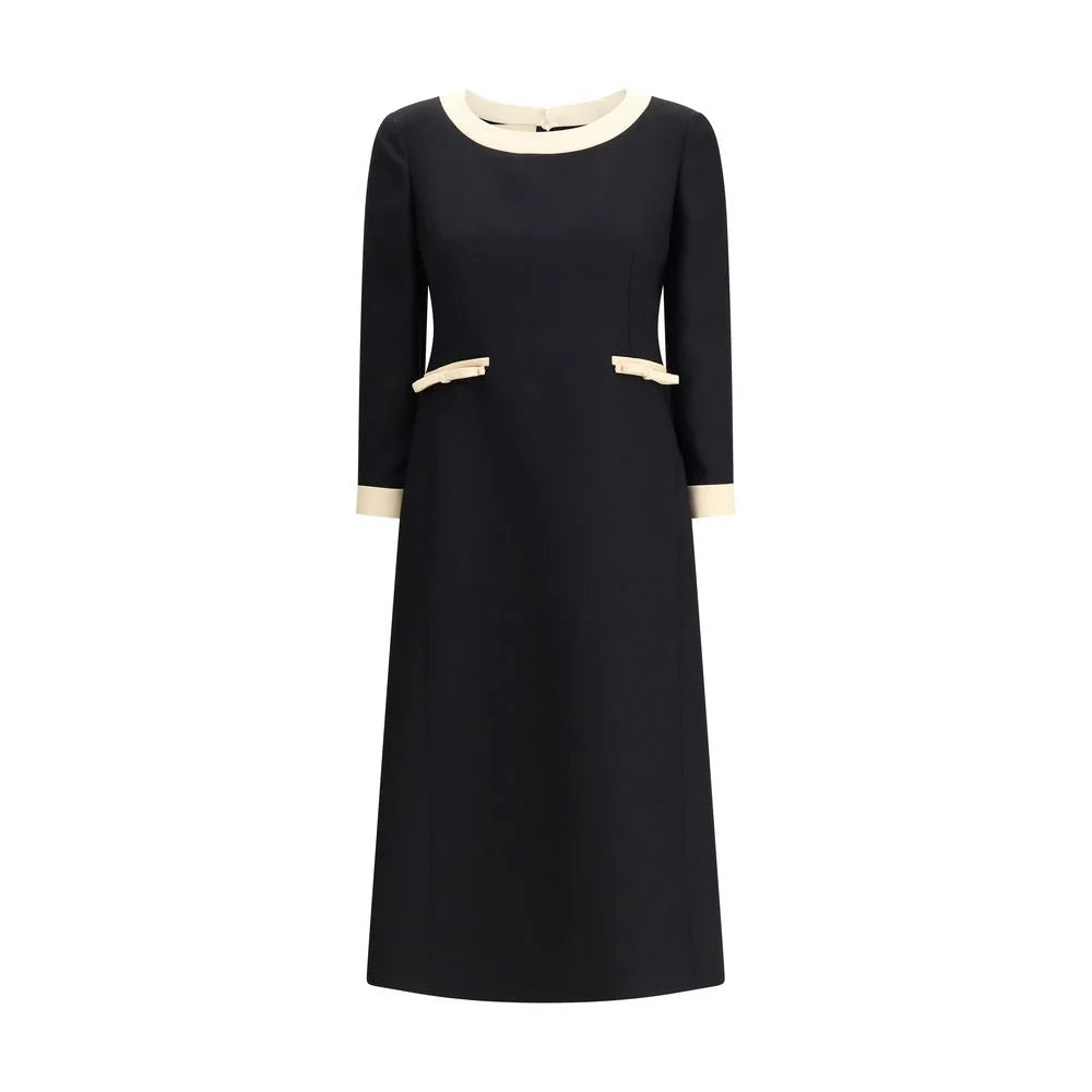 Valentino Wool Dress with Bow - IT42 | L - Dresses
