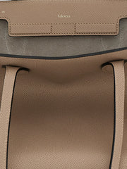 Valextra Beige Calfskin Tote Bag