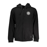 Vans Black Cotton Men Sweater with Hood and Zip Pockets - Hoodies