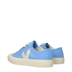 Veja Light Blue Fabric Low Tops - EU40/US10