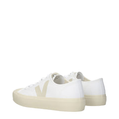 Veja White Fabric Low Tops