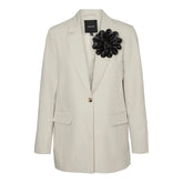Vero Moda Beige Polyester Blazer - IT36|XXS