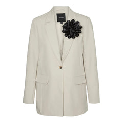 Vero Moda Beige Polyester Blazer - IT36|XXS