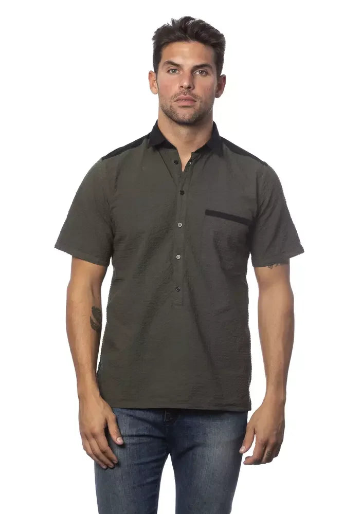 Verri Army Cotton Men Shirt - M - Shirts