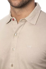 Verri Beige Cotton Men Shirt - XXL - Shirts