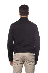 Verri Black Cotton Men’s Bomber Jacket - Bomber Jackets