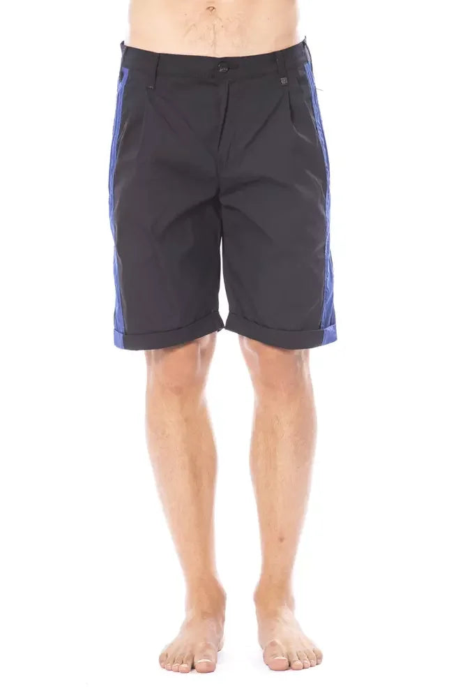 Verri Black Cotton Men’s Short - Short Trousers