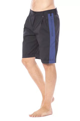 Verri Black Cotton Men’s Short - Short Trousers