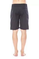 Verri Black Cotton Men’s Short - Short Trousers