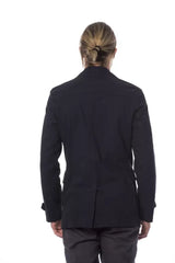 Verri Blue Cotton Men’s Blazer - Pea Coats