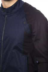 Verri Blue Cotton Men’s Bomber Jacket - Bomber Jackets