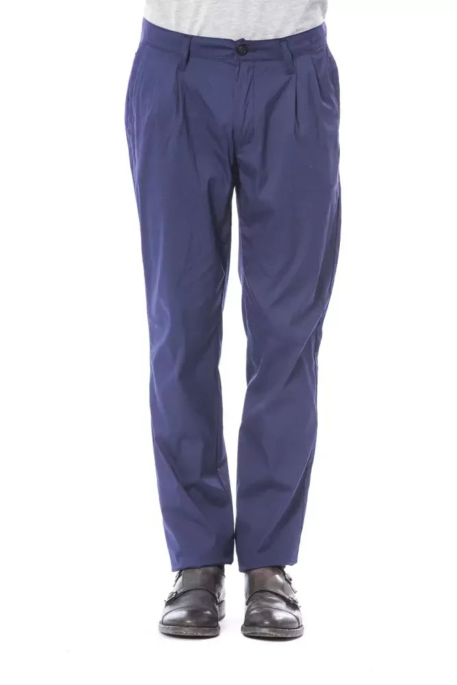 Verri Blue Cotton Men’s Chino Pant - Chinos
