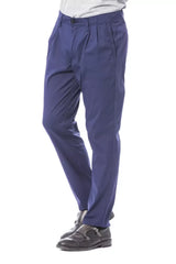 Verri Blue Cotton Men’s Chino Pant - Chinos