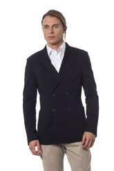 Verri Blue Viscose Men Blazer - Sport Jackets