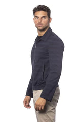 Verri Blue Wool Men Bomber Jacket - Bomber Jackets