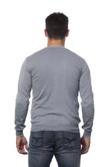 Verri Gray Cotton Men Cardigan - IT50 | L - Cardigans