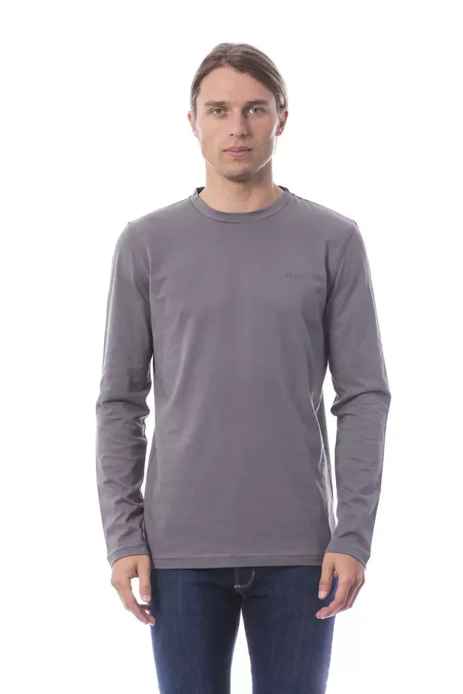 Verri Gray Cotton Men T-Shirt - XL - T-Shirts