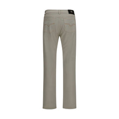 Versace Beige Cotton Tapered Jeans