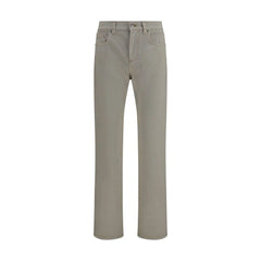 Versace Beige Cotton Tapered Jeans