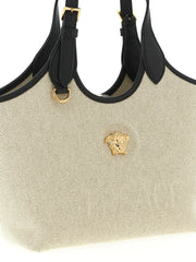 Versace Beige Cotton Tote Bag