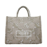 Versace Beige Fabric Handbag