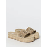 Versace Beige Jute Espadrilles - EU37.5/US7.5