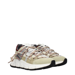 Versace Beige Leather Chunky Sneakers