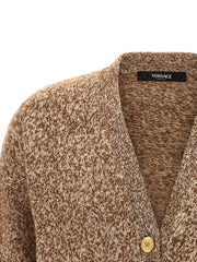 Versace Beige Virgin Wool Cardigan